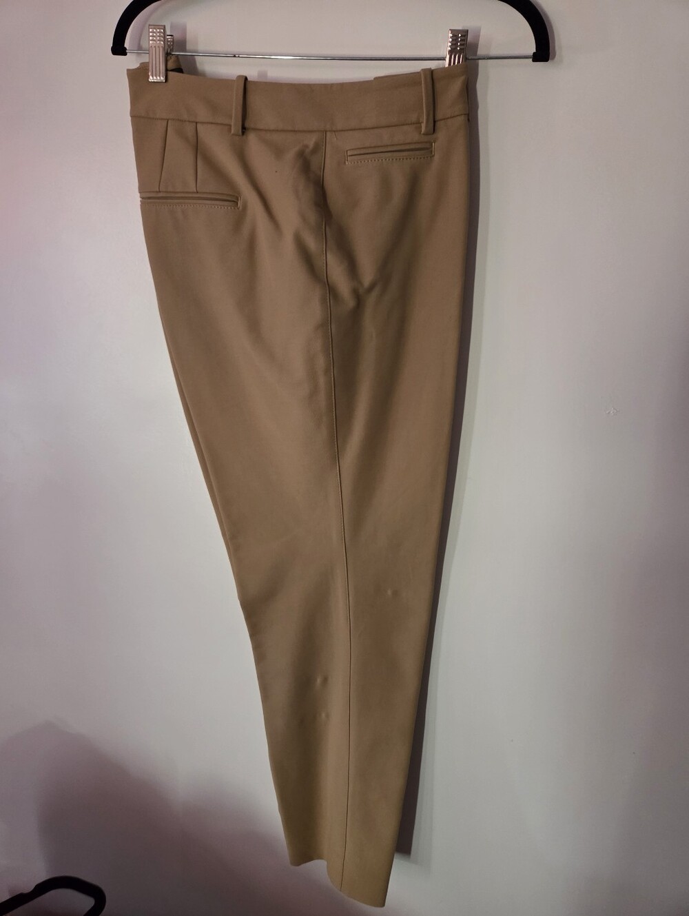White House Black Market Tailored Slim Ankle Slacks in Tan